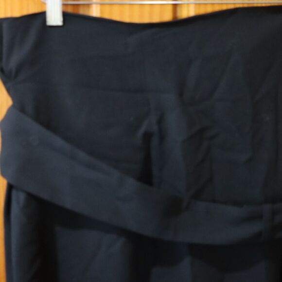 Dries Van Noten Vintage Black Belted Long Maxi Skirt Wool 42 - Picture 7 of 13